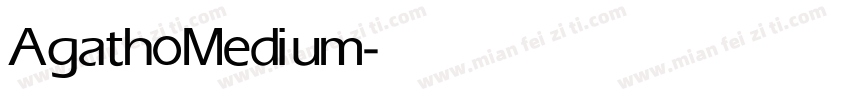 Agatho Medium字体转换